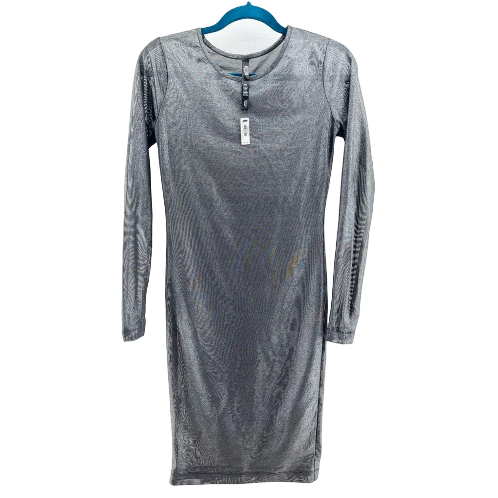 NWT Victoria Sport Metallic Mesh Bodycon Dress XS